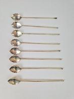 set van 8 verzilverde cocktail lepels Denmark, N, Ophalen of Verzenden, N, Los bestek