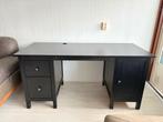 Ikea Hemnes Bureau & Rissa Onderlegger - Zwart/Bruin, Ophalen, Gebruikt