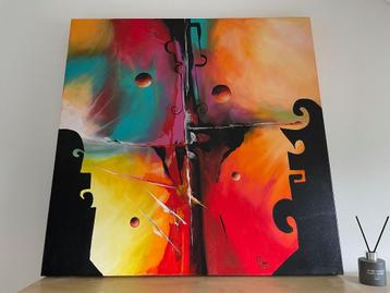 Orgineel schilderij van Patrick Haye, "Le passage inconnue" beschikbaar voor biedingen