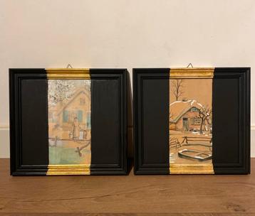 Oude schilderijtjes met moderne twist beschikbaar voor biedingen