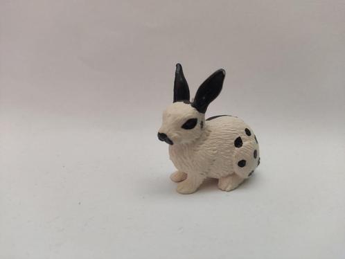 Schleich 13121 Konijn Zwart Wit 1996, Verzamelen, Dierenverzamelingen, Zo goed als nieuw, Beeldje of Figuurtje, Boerderijdier