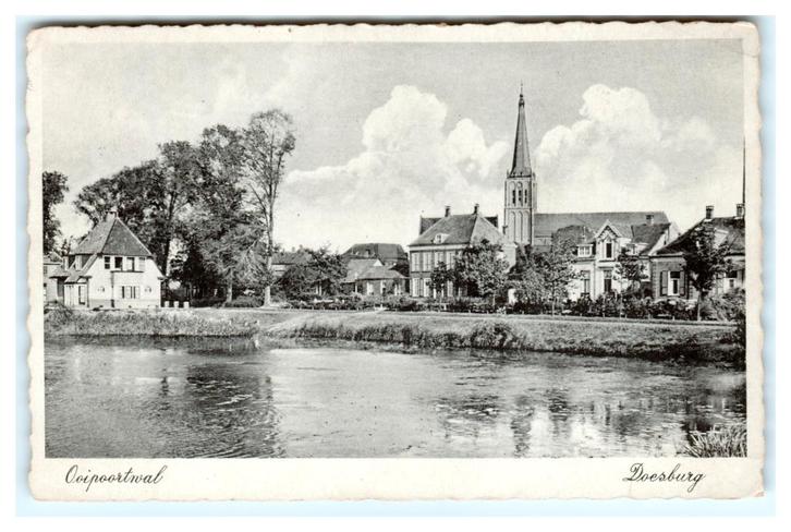 Doesburg, Ooipoortwal, Verzamelen, Ansichtkaarten | Nederland, Gelopen, Gelderland, 1940 tot 1960, Verzenden