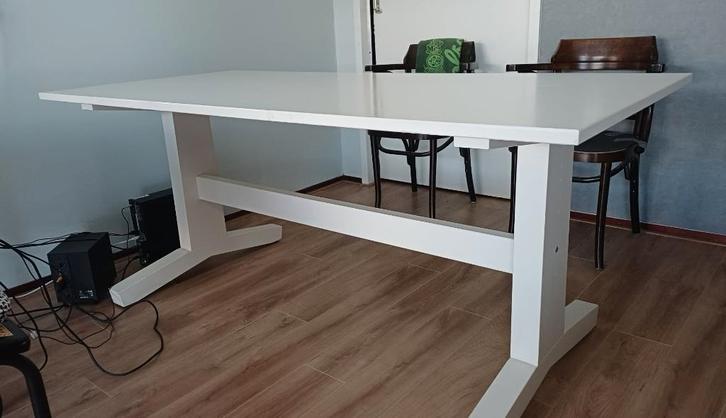 mooie off-white / wit eetkamertafel / eettafel van 180cm, Huis en Inrichting, Tafels | Eettafels, Gebruikt, 50 tot 100 cm, 150 tot 200 cm
