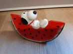 Snoopy spaarpot watermeloen 15 cm lang, Verzamelen, Spaarpotten, Ophalen of Verzenden