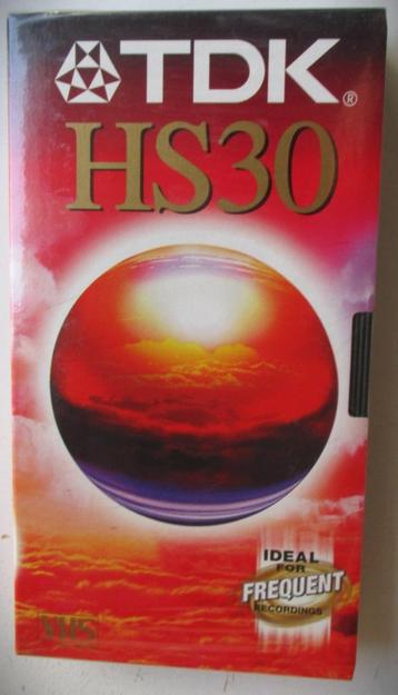 VHS videoband nog in cellofaan~TDK HS30~nieuw beschikbaar voor biedingen