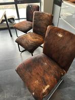 6 eetkamerstoelen Koeienhuid, Huis en Inrichting, Stoelen, Ophalen, Gebruikt, Cowboy, landelijk, Bruin