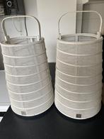 Riviera Maison - grote windlichten, Huis en Inrichting, Woonaccessoires | Kandelaars en Kaarsen, Gebruikt, 25 tot 50 cm, Wit, Ophalen of Verzenden