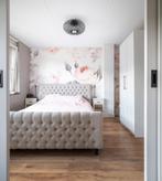 Prachtig landelijk ledikant beige/zandkleur 180x220cm, Ophalen, Tweepersoons, 180 cm, Crème