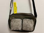 Tas33 - Nieuwe leren Parfois tas groen met zwart (1), Sieraden, Tassen en Uiterlijk, Tassen | Damestassen, Ophalen of Verzenden