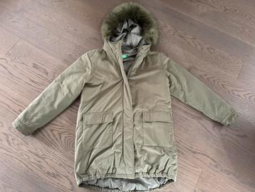 Benetton winterjas - groen - maat 2XL / 160cm / 158-164 beschikbaar voor biedingen
