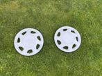 Caravan 14 inch witte wieldoppen met 2 lichte scheuren, Ophalen of Verzenden, Gebruikt