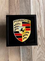 Lichtbak Porsche logo embleem reclamebord, 50X50cm, verlicht, Ophalen of Verzenden, Nieuw, Reclamebord