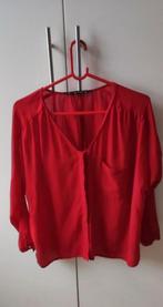 Rode leuke blouse van ZARA maat S, Kleding | Dames, Zara, Ophalen of Verzenden, Zo goed als nieuw, Maat 36 (S)