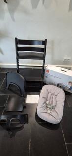 Stokke Tripp Trapp Complete Set Zwart Nieuw Model, Kinderen en Baby's, Kinderstoelen, Ophalen, Zo goed als nieuw, Meegroeistoel