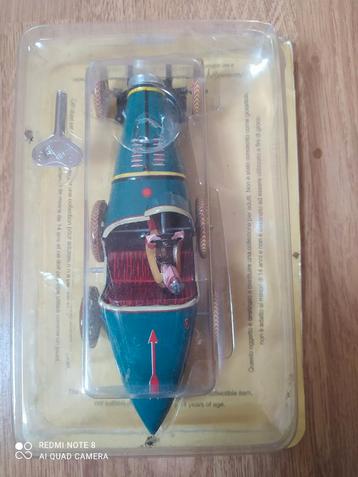 Vintage Opwindbare Racewagen in Originele Verpakking beschikbaar voor biedingen