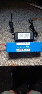 48V Accu + Lader - Nieuw, Ophalen of Verzenden, Nieuw, Oplaadbaar