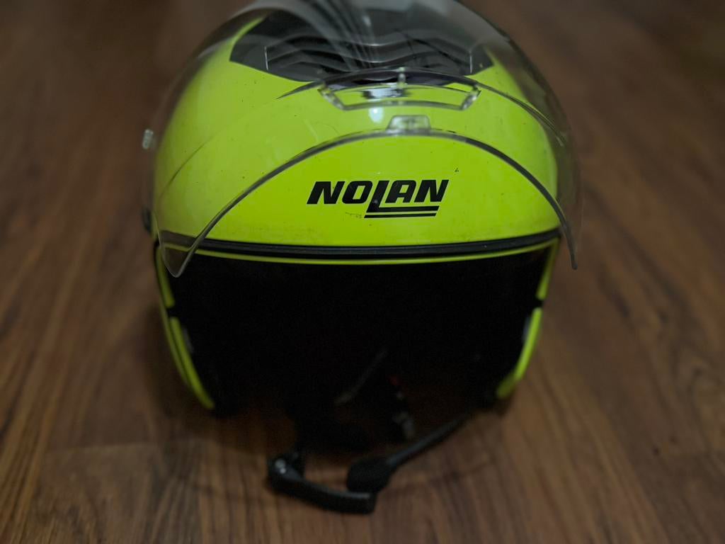 NOLAN helm. Met communicatiesysteem. N com, Motoren, Kleding | Motorhelmen, Ophalen of Verzenden, Tweedehands, Systeemhelm, Nolan