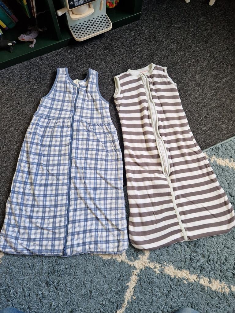 2x Slaapzakken maat 80 - Geruit en Gestreep, Ophalen of Verzenden, Gebruikt, 70 tot 85 cm, Slaapzak