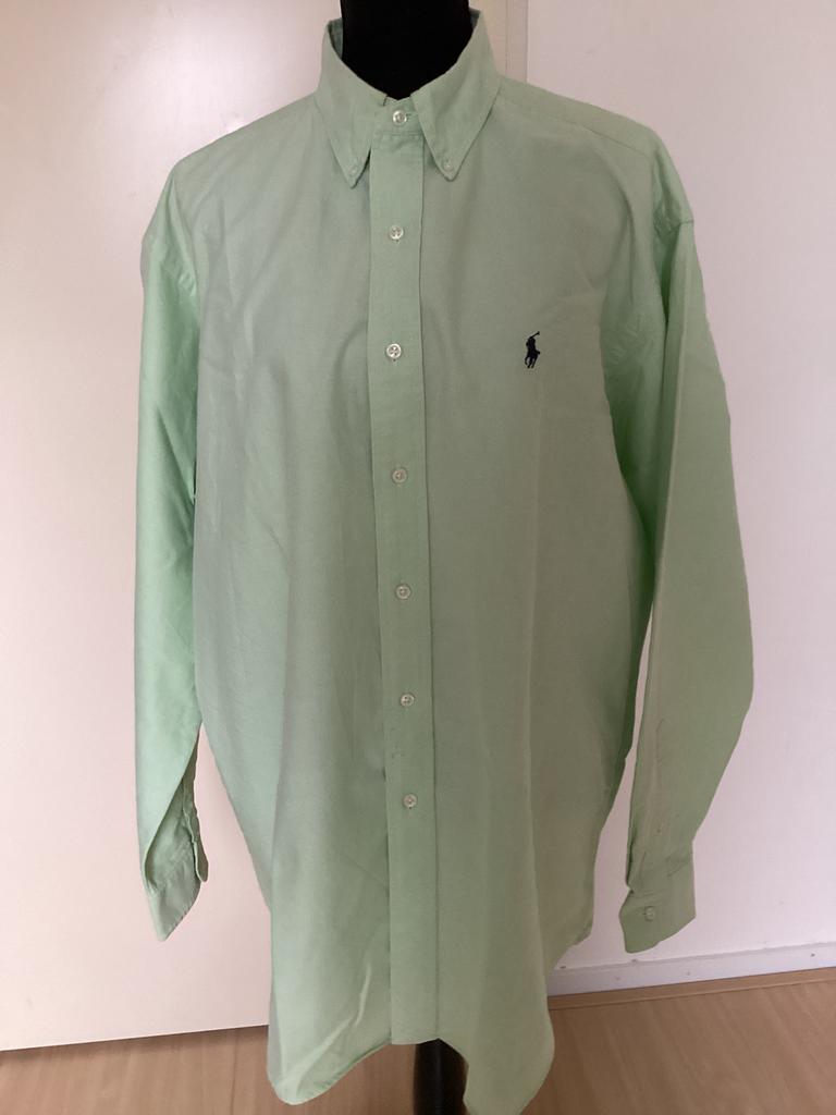 Ralph Lauren polo overhemd mintgroen (L), Ophalen of Verzenden, Zo goed als nieuw, Groen