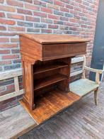 Antieke lessenaar oude schoolbank jaren '50, Huis en Inrichting, Ophalen, Gebruikt