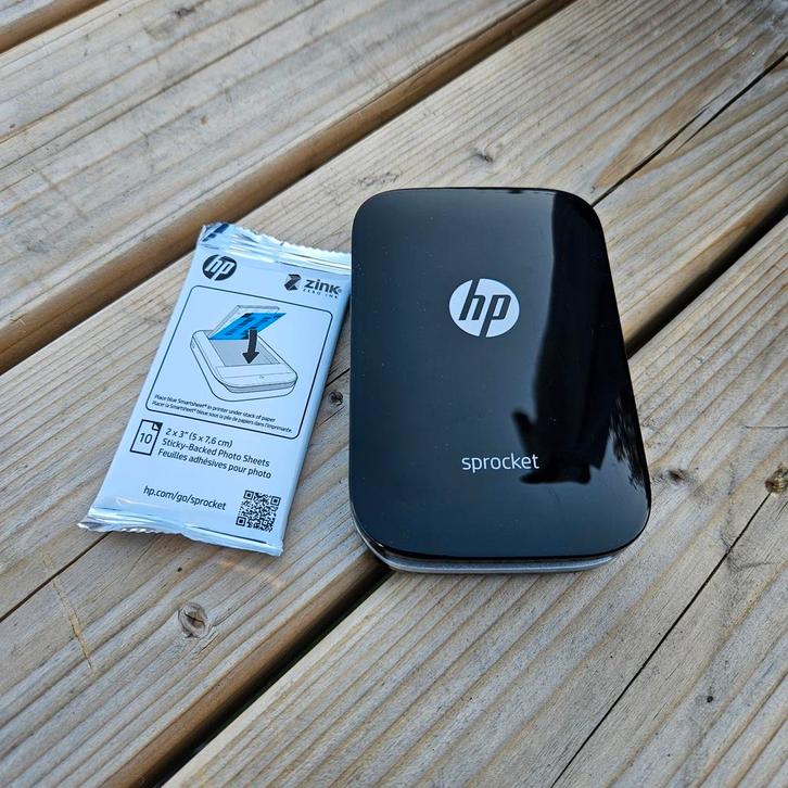 HP Sprocket Draagbare Fotoprinter met Zink Fotopapier, Computers en Software, Labelprinters, Zo goed als nieuw, Etiket, Ophalen of Verzenden