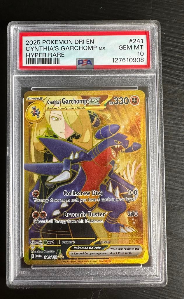 Cynthias Garchomp ex - PSA 10, Ophalen of Verzenden, Zo goed als nieuw