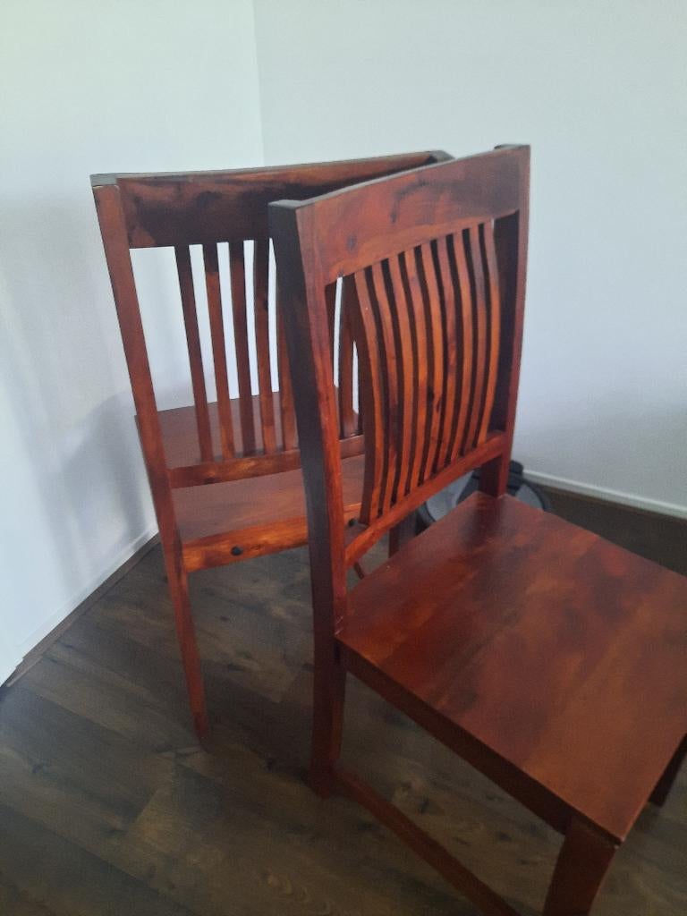 Eetkamerstoel, Huis en Inrichting, Stoelen, Ophalen, Bruin, Zo goed als nieuw, Vijf, Zes of meer stoelen