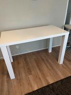 Witte bartafel, Huis en Inrichting, Tafels | Eettafels, Ophalen, Overige materialen, Gebruikt, 100 tot 150 cm