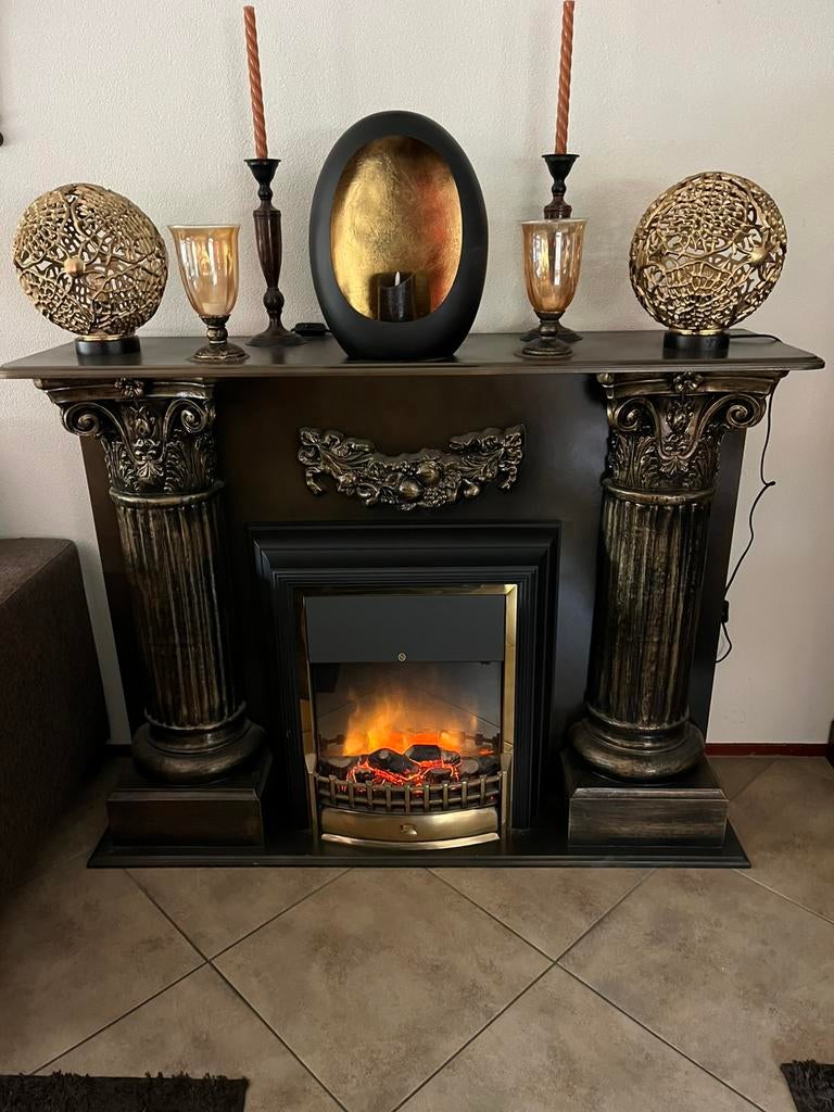 Leuke schouw, Ophalen of Verzenden, Zo goed als nieuw, Vrijstaande haard, Elektrische haard