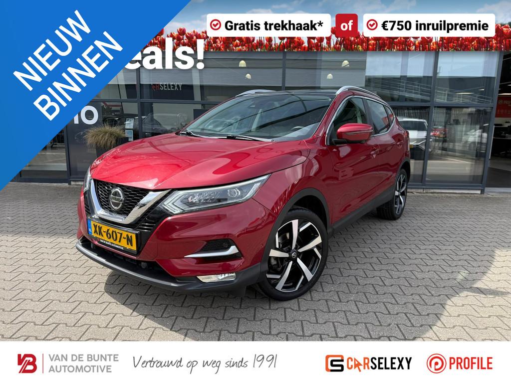 Nissan Qashqai 1.2 Tekna *Stoelverwarming & Trekhaak*, Voorwielaandrijving, 12 maanden, Gebruikt, Euro 6