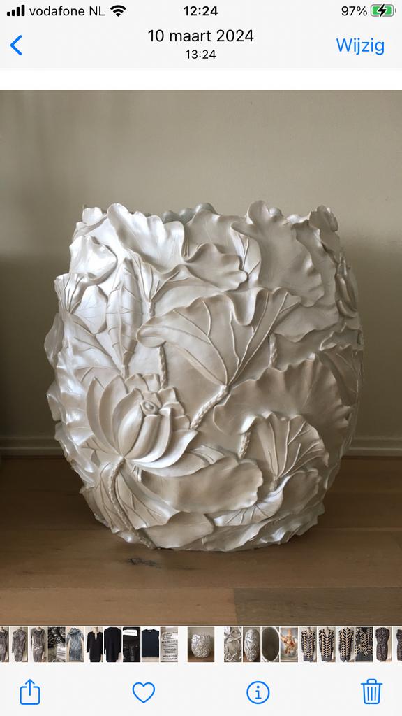 Decoratieve Art Nouveau stijl vaas, Antiek en Kunst, Ophalen