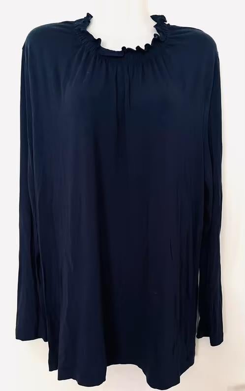 Enjoywomanswear top maat 46[vj], Kleding | Dames, Tops, Blauw, Maat 46/48 (XL) of groter, Ophalen of Verzenden, Zo goed als nieuw