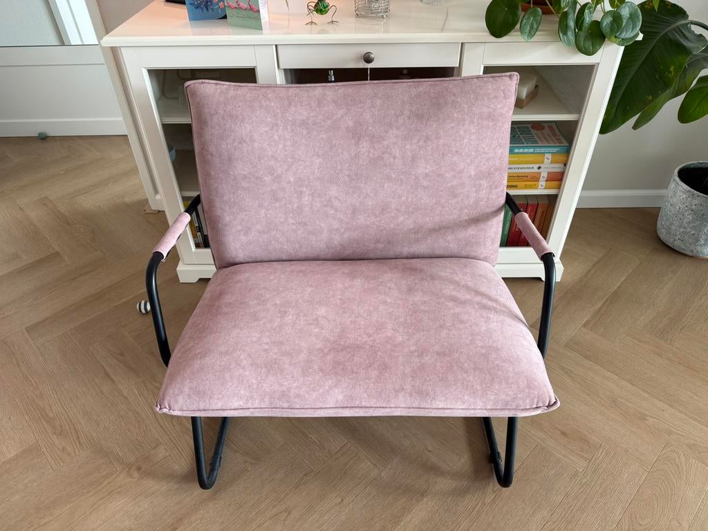 Loveseat oud-roze, Huis en Inrichting, Ophalen, Gebruikt, Overige kleuren, Eén