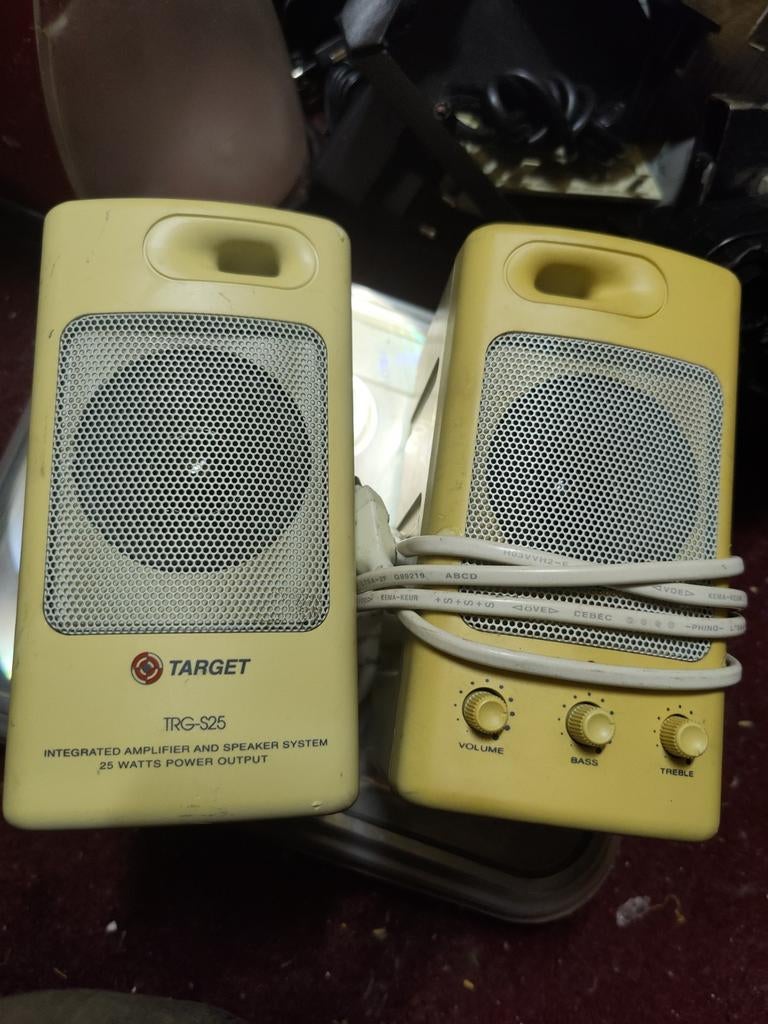 Target TRG-S25 Speakerset vintage jaren 90 -18eurovasteprijs, Audio, Tv en Foto, Overige merken, Gebruikt, Ophalen of Verzenden