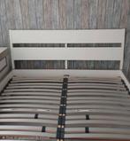 Gratis:Ikea Trysil bed 160x200 met lattenbodems en matrassen, Huis en Inrichting, Ophalen, Gebruikt, Wit, Tweepersoons