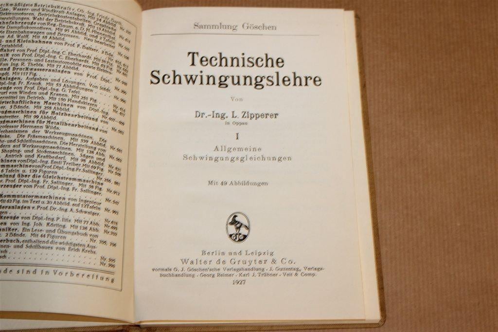 Technische Schwingungslehre — Trillingsleer Techniek 1927, Boeken, Techniek, Ophalen of Verzenden, Gelezen, Bouwkunde
