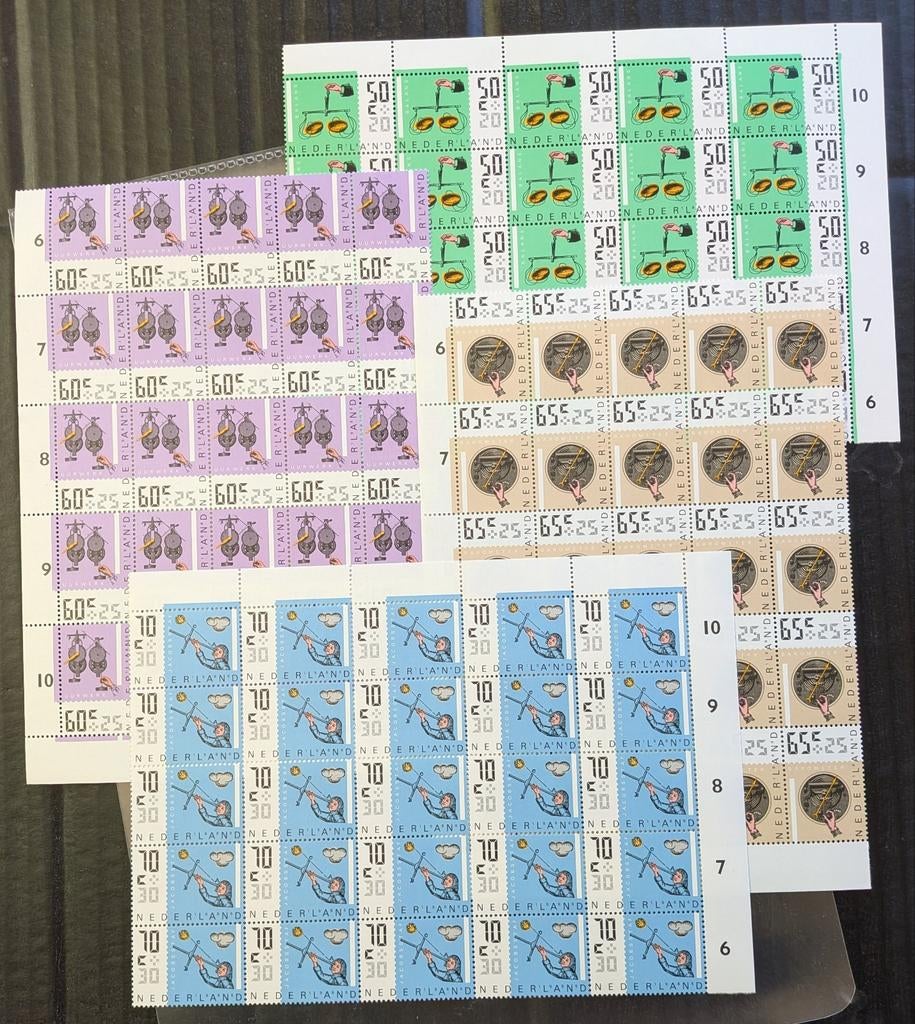 25x zomerserie 1986 veldelen, Postzegels en Munten, Postzegels | Nederland, Verzenden, Na 1940, Postfris