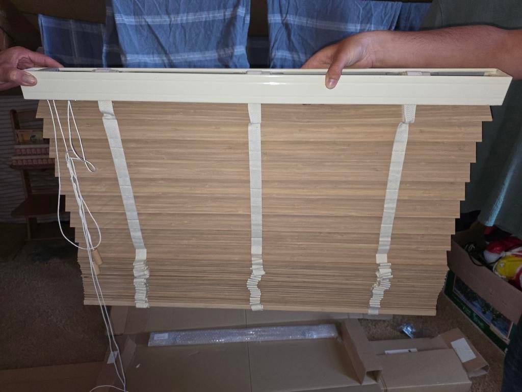 Beige Jaloezieën op maat van Kwantum, Huis en Inrichting, Stoffering | Gordijnen en Lamellen, Ophalen, Nieuw