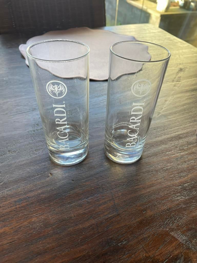 Bacardi glazen, Ophalen of Verzenden, Zo goed als nieuw, Overige typen
