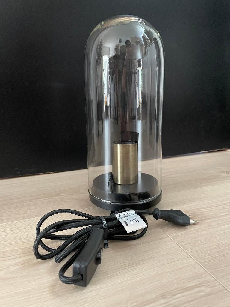 Tafellamp Lamp Stolp 26cm, Nieuw, Ophalen of Verzenden, Glas, Minder dan 50 cm