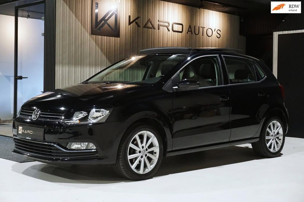 Volkswagen Polo 1.2 TSI Highl Pano Cruis Clima Stoelv 1e Eig, Stof, Gebruikt, 4 cilinders, Zwart