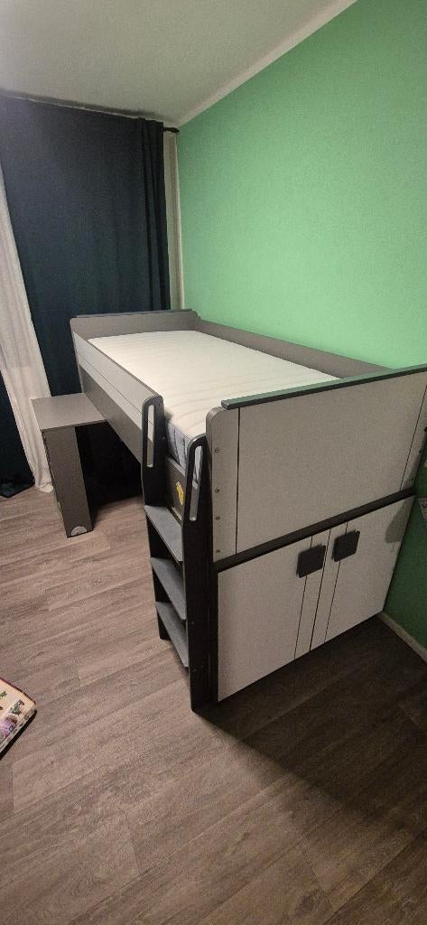 jeugd BED-BUREAU, Ophalen, Eenpersoons, 160 tot 180 cm, Zo goed als nieuw