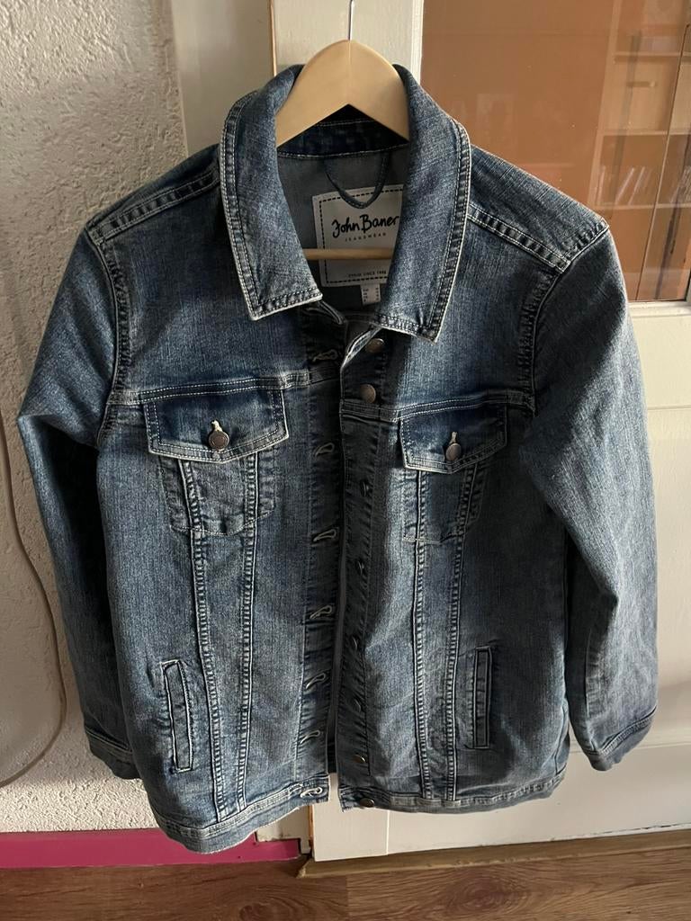 Spijkerjas maat 36, Ophalen of Verzenden, Zo goed als nieuw, Maat 36 (S), Blauw