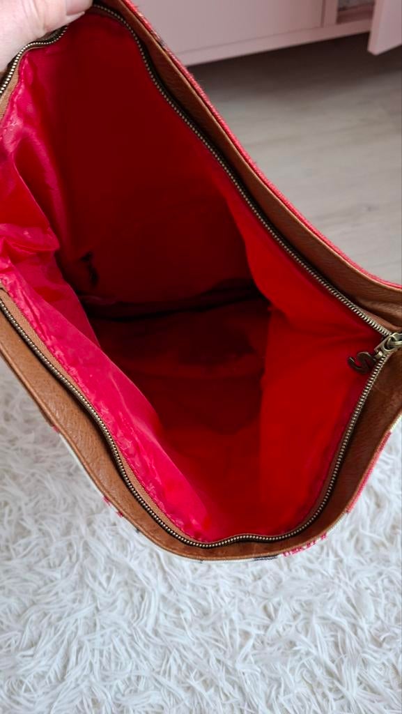 Desigual schoudertas met bloemenprint, Sieraden, Tassen en Uiterlijk, Ophalen of Verzenden