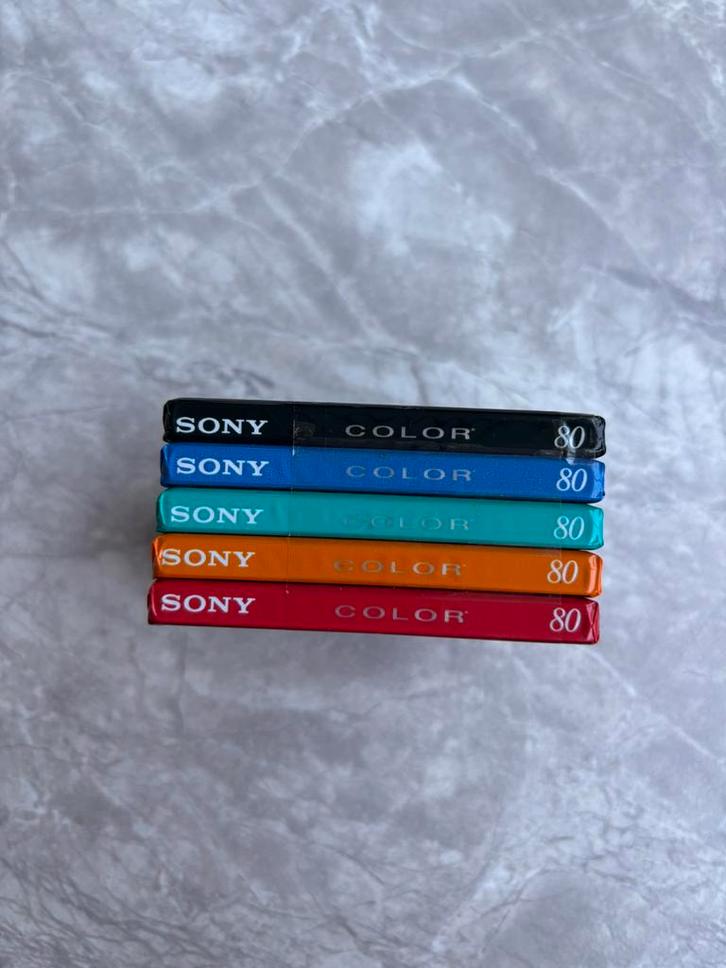 Sony MiniDisc 80 min – Color mix (5 stuks) – nieuw/sealed, Audio, Tv en Foto, Walkmans, Discmans en Minidiscspelers, Minidisc-recorder