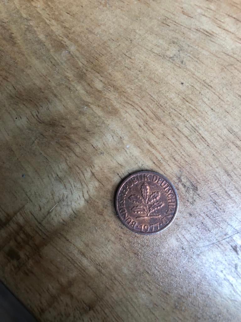 Duitse munt 1977, Postzegels en Munten, Munten | Europa | Niet-Euromunten, Ophalen of Verzenden, Duitsland, Losse munt