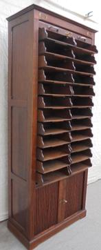 Prachtige  rolluikkast papierkast ladekast archiefkast, Antiek en Kunst, Ophalen of Verzenden