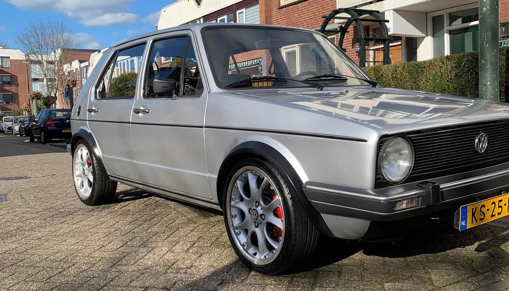 Vw golf mk1 1.8Tsi 320pk, Stof, 4 stoelen, Origineel Nederlands, 958 kg