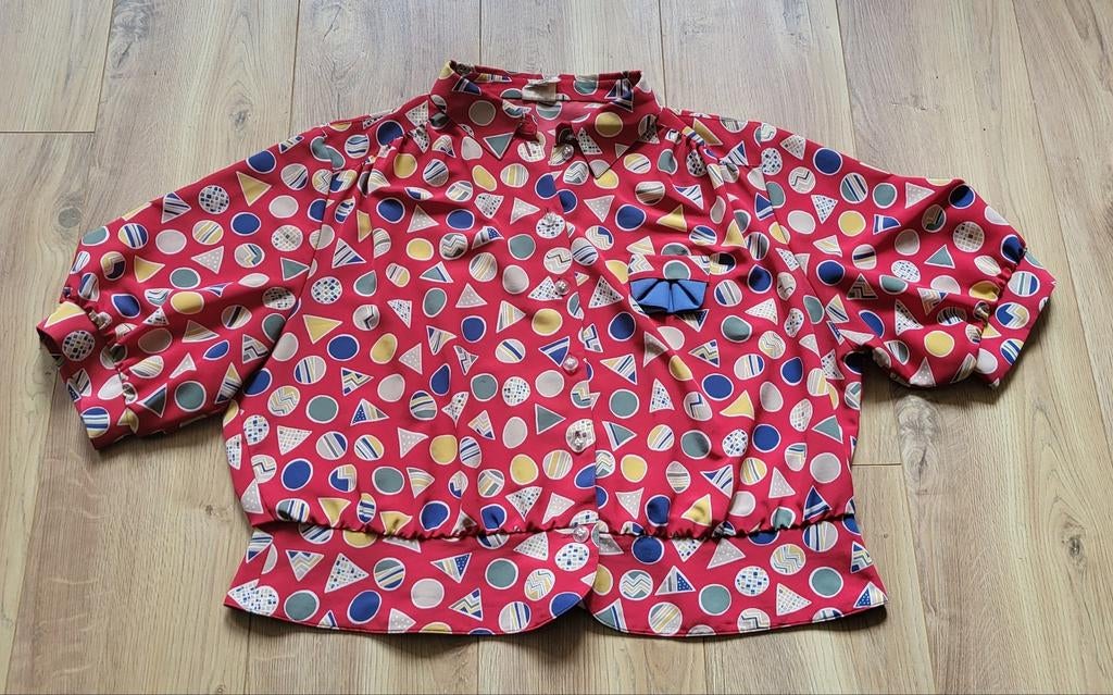 Jaren 80 blouse, Kleding | Dames, Blouses en Tunieken, Maat 42/44 (L), Ophalen of Verzenden, Zo goed als nieuw, Vintage