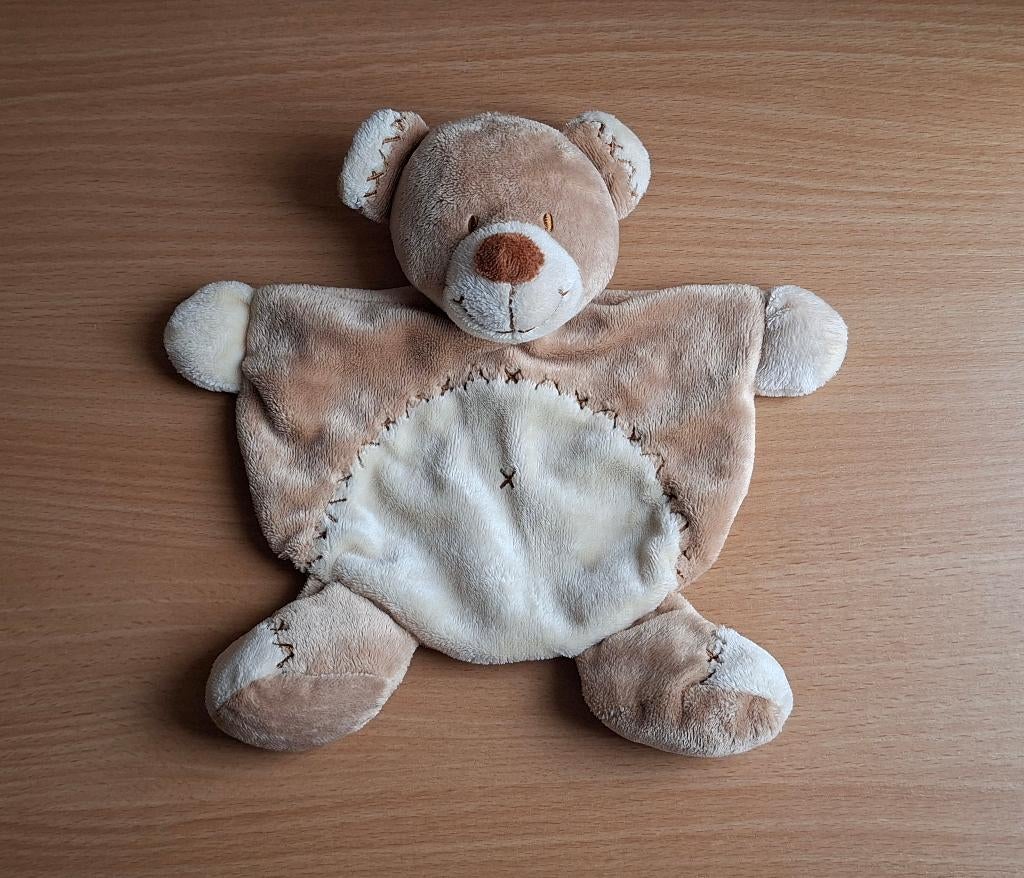 Knuffeldoekje, Knuffel van Nicotoy, Bruine Beer, Beertje, Beer, Ophalen of Verzenden, Zo goed als nieuw, Wasbaar